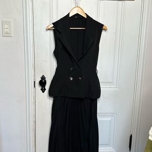 Zara sleeveless blazer Black dress with size S